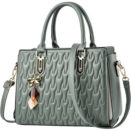 Håndvesker & Skuldervesker Tote Bag for Kvinner Mote Dame Håndvesker Dameveske Skuldervesker Tote Bag Lærveske Grønn