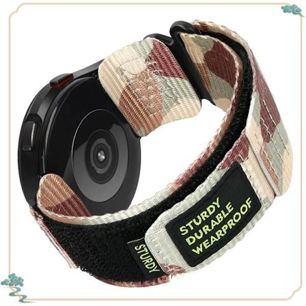 22mm 20mm Kamouflage Nylon Armband kompatibelt Samsung Galaxy Watch 7 6 5 4 40/44mm 6 Classic 43 47mm Armband kompatibelt Huawei Watch GT5 4Pro 