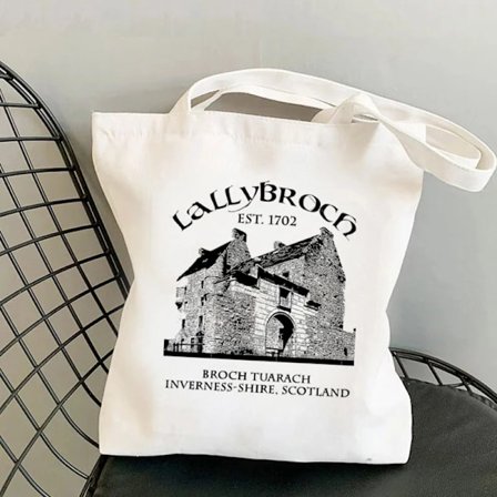 Shopper Lallybroch Outlander Kawaii Bag Harajuku women Shopping Bag Canvas Shopper Bag girl handbag Tote Bag Shoulder Lady Bag