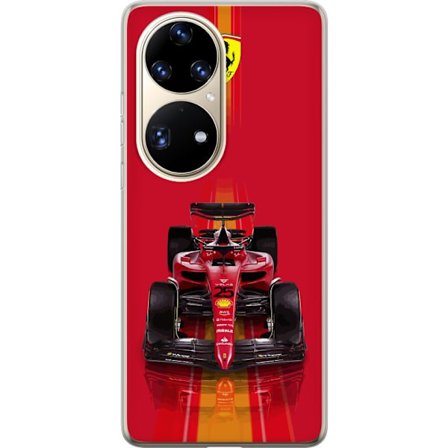 Yhteensopiva Puhelinkuori Huawei Huawei P50 Pro Ferrari Formula 1 -auto ikonisessa punaisessa muotoilussa urheilullisella tarkkuudella