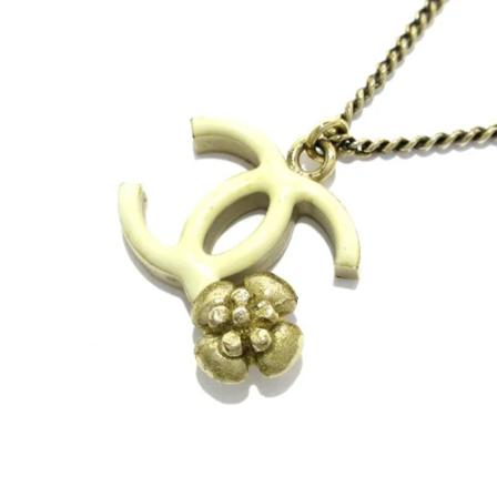 Chanel Vintage Pre-owned Metal halskaeder Gul, Dame Vintage Smykker, Størrelse: ONE Size