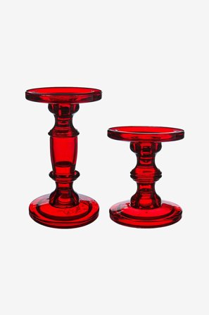 Wikholm Form - Ljushållare Krista - Röd - Ljusstakar & lyktor - Från Homeroom