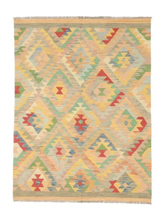 Hand Woven Kilim Ariana Trend Rug 173X235 Wool Orange/Dark Yellow