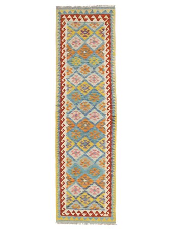 Oosters Kelim Afghan Old Style Vloerkleed 85X297 Tapijtloper Wol, Afghanistan