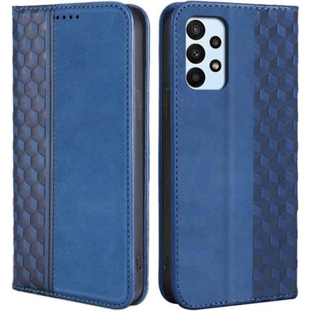 Coque - BOOLING - til Samsung Galaxy A23 5G - Lædereffekt - Mosaikmønster - Magnetisk lukning