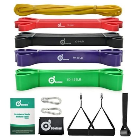 AGPTEK Latex Resistance Bands - 9 i 1 - Motståndsträning - Flerfärgad - Fitness - Nybörjare