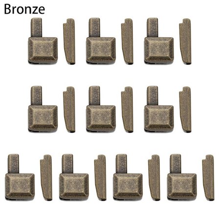 10 stk Metal Lynlås Stopper Reparation Lynlås Stopper BRONZE