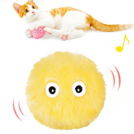 Smart Interaktiv Bold Kattegræs Kattelegetøj Kæledyrs Legetøj Katte Kvækkende Bevægelig Plyslegetøj