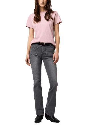Wrangler Flare Jeans Dam Grå W25/L32
