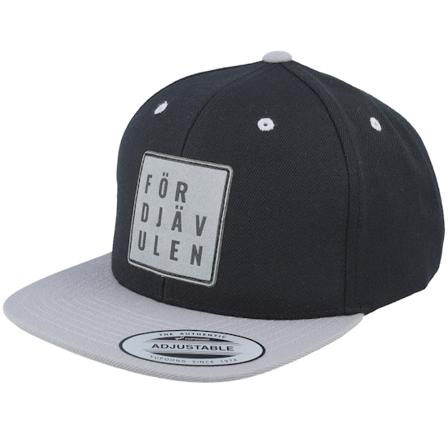 Kränkt! - Svart snapback Caps - För Djävulen Patch Black/Silver Snapback @ Hatstore