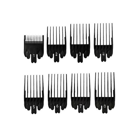 8 kpl ammattimaisia hiustenleikkuukoneen kampoja, hiustenleikkuukoneen kammat