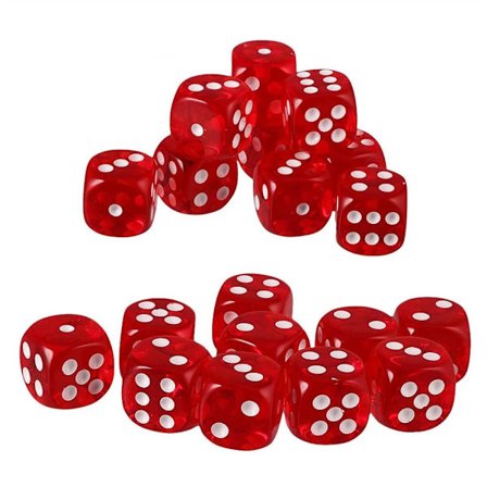 20 stycken sexsidiga D6-tärningar för D&D RPG