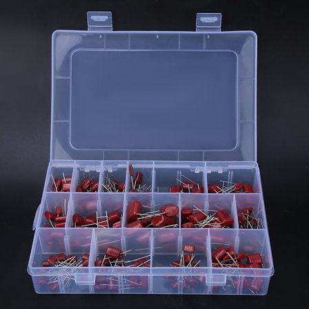 180 stk. CBB Polypropylen Filmkondensator Sortiment 10nf/0.01uf/400v‐68nf/0.068uf/630v