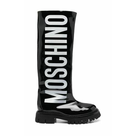 Moschino - Gummistövlar - Svart - Dam - Storlek: 39 Eu, Dam, Storlek: 39 EU