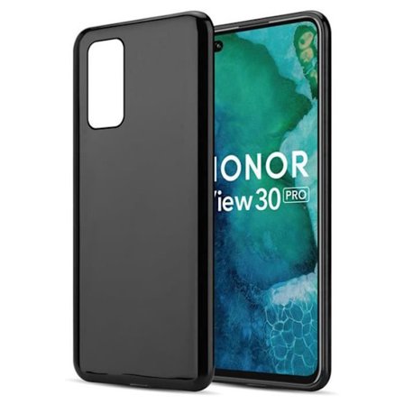 Coque för Honor View 30 PRO Hölster i SVART Etui Fodral Skydd Silicone TPU mobiltelefon