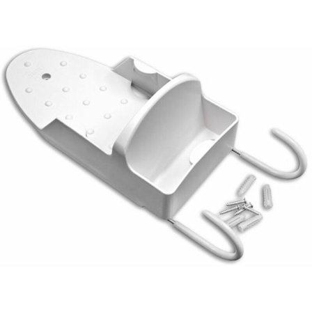 vhbw vægbeslag kompatibel med strygejern og strygebræt hvid?? - Strygejernsholder, stabil, praktisk og pladsbesparende