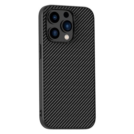 Etui til iPhone 13 Pro Carbon Black Carbon fiber Kevlar ultratyndt