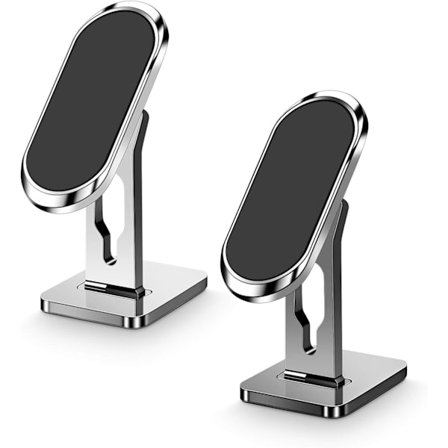 Magnetisk Biltelefonholder 2-pak Magnetisk Biltelefonholder 360° Roterende Stærk Magnet Smartphoneholder Kompatibel med iPhone/Samsung/Huawei/GPS osv.