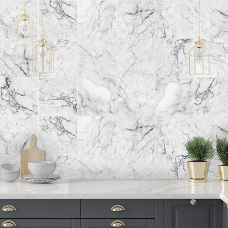 10 kpl 15*15cm/5.91*5.91" Ambilight American Tile Stickers White