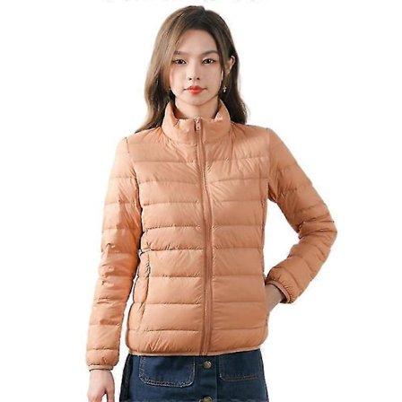 Ultralet kort dunjakke til kvinder