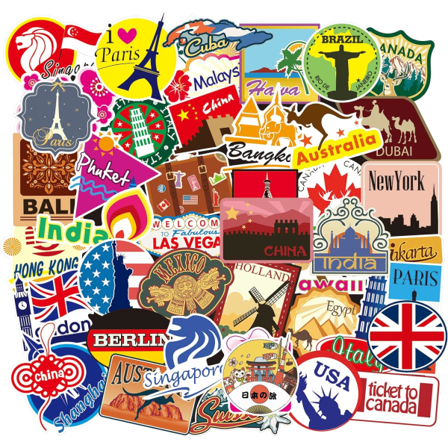 Tarra 100 kpl, Vintage Retro Vinyyli Tarrat Koristeluun