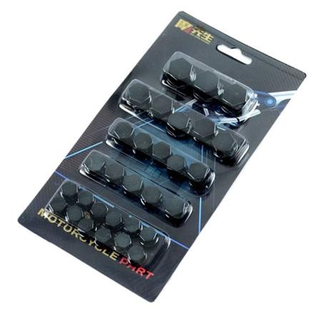 30 kpl / set Moottoripyörän cap Moottorin cover MUSTA black