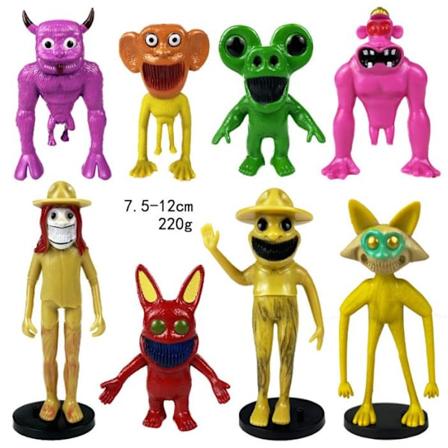 6/8/12 stk/sett Zoonomaly Tegneserie Mini Figurer PVC Modell Figur Dekor F