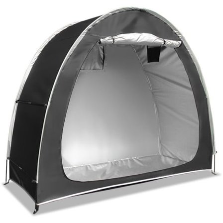 Vattentätt utomhusförvaringstält för cyklar, robust tält, platsbesparare för trädgårdsredskap och ryggsäck (Svart).