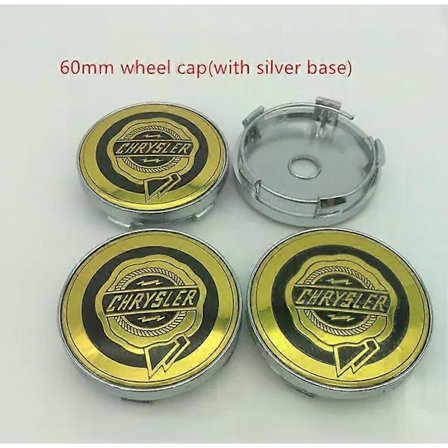 4 stk. 54 mm 56 mm 60 mm 64 mm Chrysler 300c Bil Hjul Center Dæknav Hætte Resin Badge Emblem Mærkat Dekal Styling Tilbehør