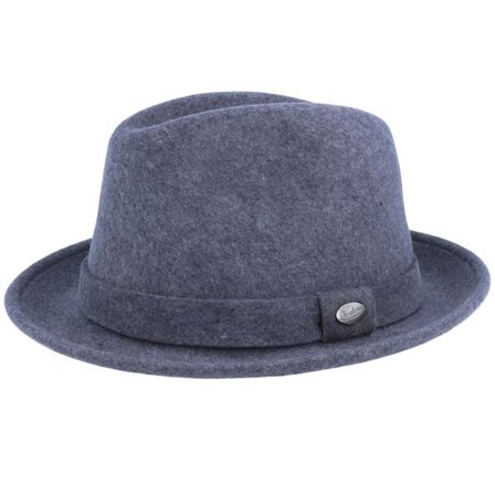 Headzone - Grå fedora Hatt - Player Dark Grey Fedora @ Hatstore