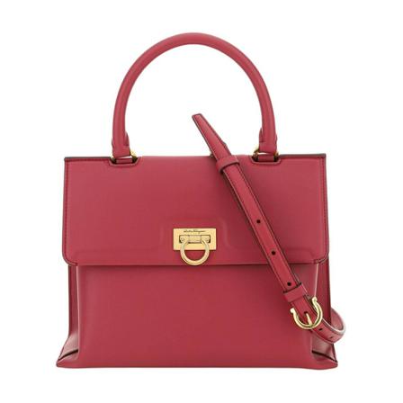 Salvatore Ferragamo, handbag Rood, Dames, Maat:ONE Size,leer