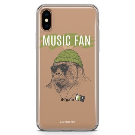 Bjornberry Hybrid Skal iPhone Xs Max - Music Fan