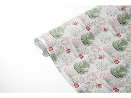 HEDLUNDS OF SWEDEN Julpapper 38cmx165m Pinetree - Lyreco - Emballage och lagerutrustning - Presentinslagning - Presentpapper och Julpapper
