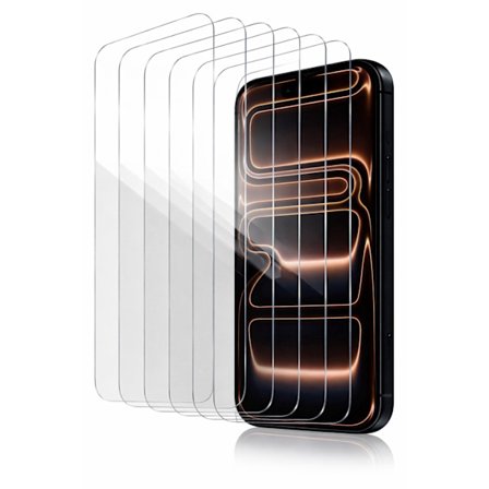 6-pack Skärmskydd i Härdat Glas – iPhone 14 Pro Max (Heltäckande & Transparent)