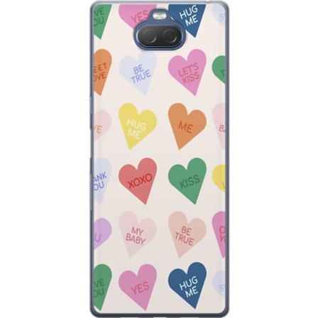 Yhteensopiva Puhelinkuori Sony Sony Xperia 10 Plus Karkkisydämet