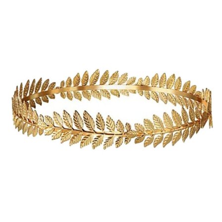 IC Kreikkalainen jumalatar Pannanalus Kostyymit Kultaiset Lehdet Hiukset Kruunu