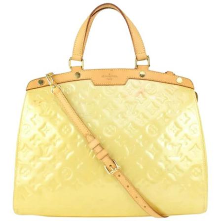 Louis Vuitton Vintage Pre-owned Leather louis-vuitton-Tass , Beige , Dames , Maat: ONE Size Vintage Tassen