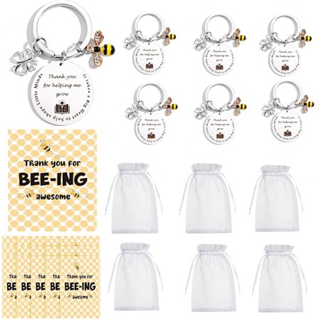 6 stk. Lærergaver, påskønnelsesstrømpefyld – Perfekt til afslutningen af året, Valentinsdag, skolestart, pensionering | Gaver til