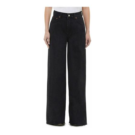 Department Five, Wide Jeans Zwart, Dames, Maat:W26