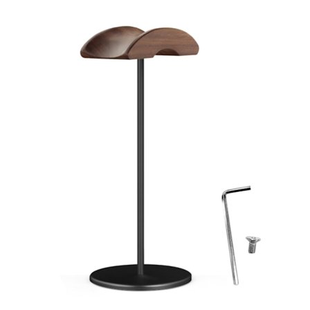 Träheadsethållare Universal hörlurshängare Metallhållare för spelheadset & DJ-hörlurar Desktop