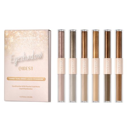 Dobbeltsidige flytende øyenskygger, fascinerende sminkeutseende, langvarig, vanntett