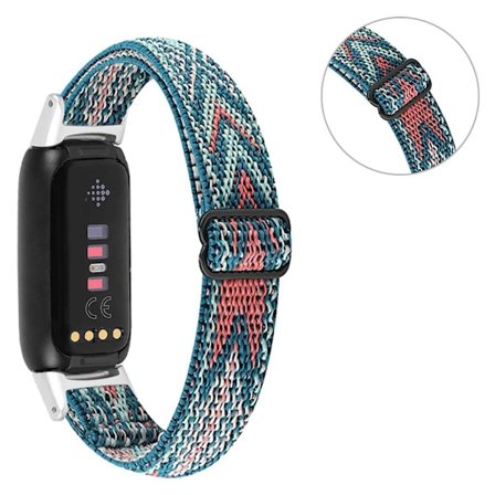 Elastiskt klockarmband i nylon för Fitbit Luxe - Pil