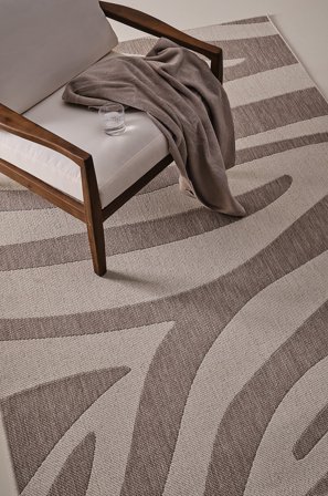 Jotex - Utendørs Teppe Polypropylen Beige/naturhvit ZUBI - Kjøp Utendørstepper hos Jotex