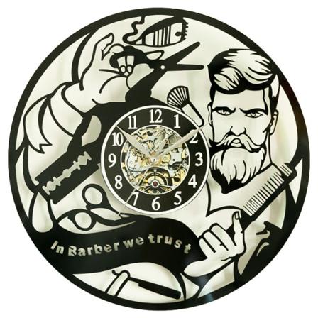 12 Tuuman Luova Seinäkello Parturi Akryyli Vintage Kello Ainutlaatuinen Taidekoriste