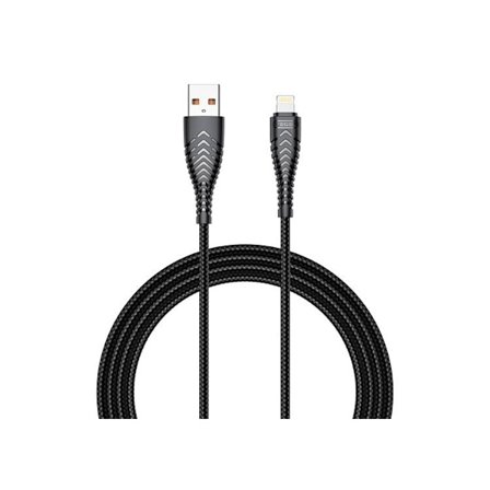 Veger USB-A till Lightning kabel 1.2m - Svart