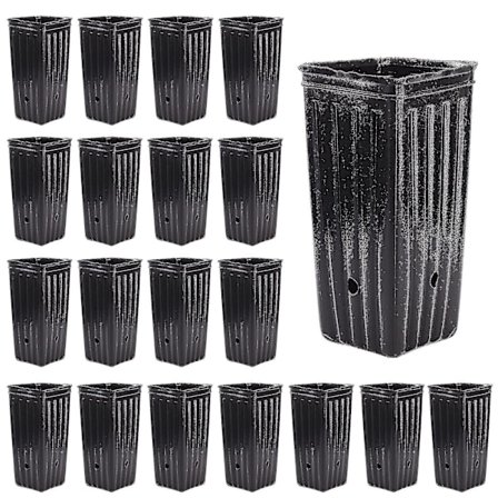 Tykke Dybe Plantesække til Træer - 20 stk. Plantningsskåle Høje Træpotter til Indendørs Udendørs HavearbejdeBY