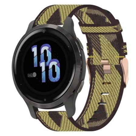 För Garmin Venu 2S 18mm Nylon Woven Watch Band