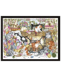 Kirjontapakkaus Taulu Ompelimossa-Design Works Crafts