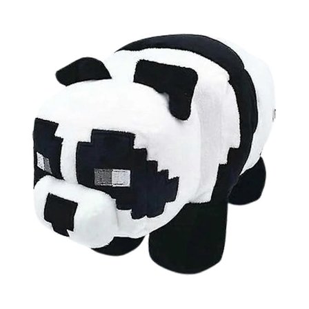Minecraft Plysj Panda Svart/Hvit 25cm