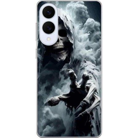 Yhteensopiva Puhelinkuori Samsung Galaxy S25 Edge Grim Reaper juliste kuoleman kallo tumma taide kauhu aave sumu kuoleman kallo pelottava tumma suunni